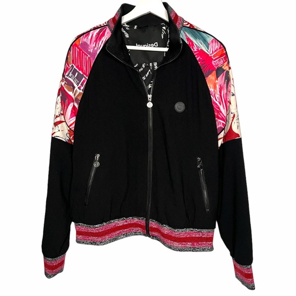 Desigual Jackets & Blazers - Desigual Floral Track Suit Style Jacket Size Large